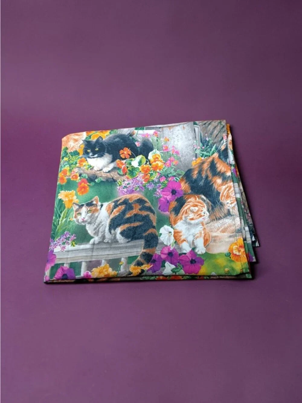 Garden Cats Window Curtain 40
